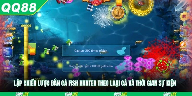 Lập chiến lược bắn cá Fish Hunter theo loại cá và thời gian sự kiện