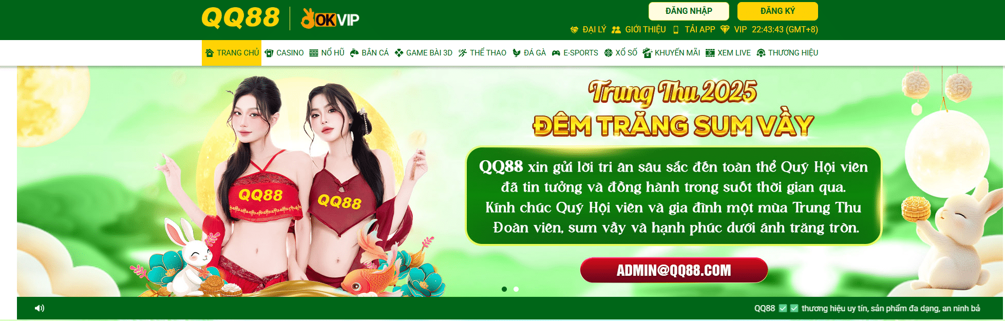 Trang chủ chính thức nhà cái uy tín QQ88